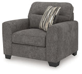 Olten Graphite Oversized Chair by Ashley at Eve Furniture