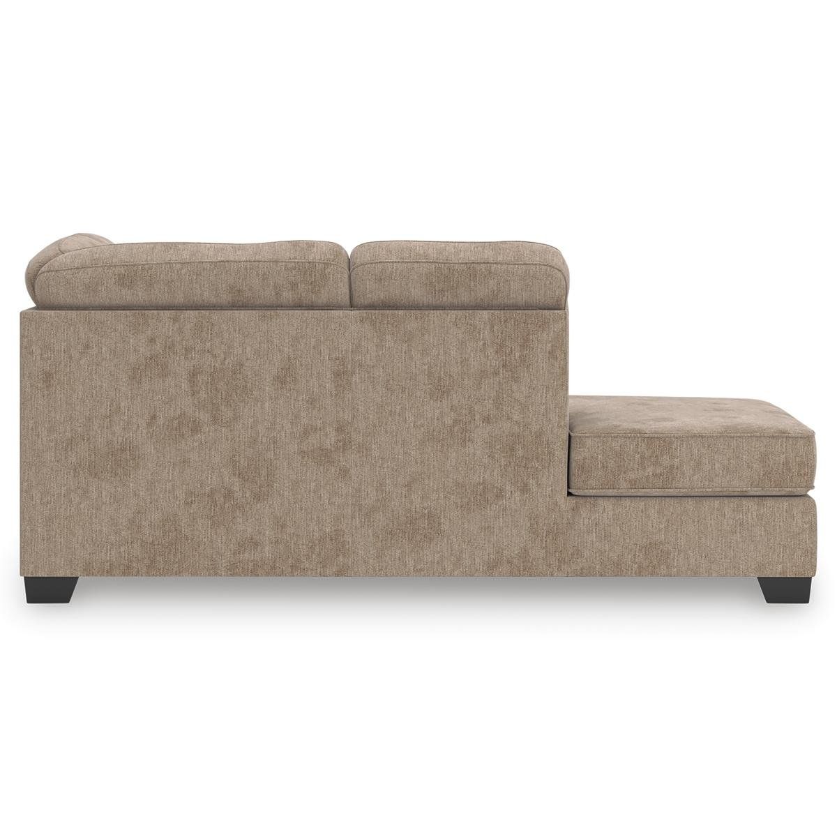 Olten Mocha 2-Piece Sectional with RAF Chaise by Ashley at Eve Furniture