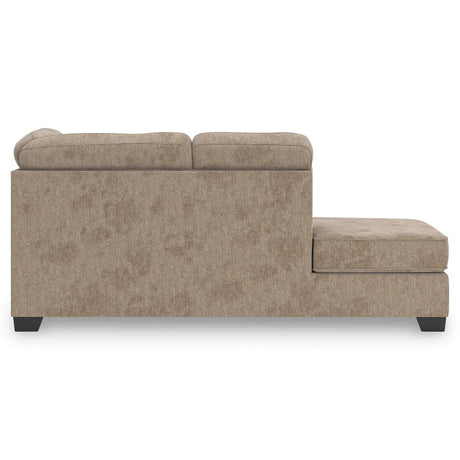 Olten Mocha 2-Piece Sectional with RAF Chaise by Ashley at Eve Furniture