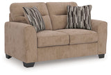 Olten Mocha Loveseat by Ashley at Eve Furniture