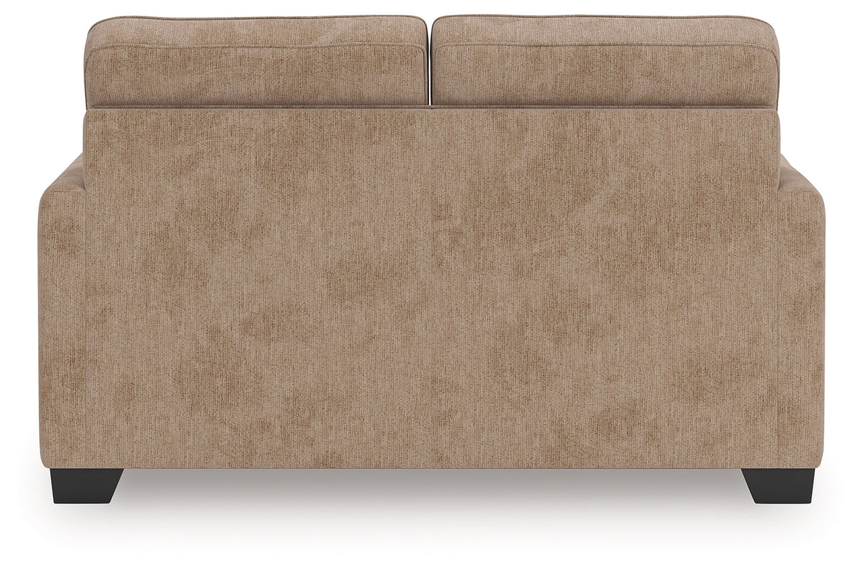 Olten Mocha Loveseat by Ashley at Eve Furniture