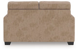 Olten Mocha Loveseat by Ashley at Eve Furniture