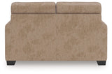 Olten Mocha Loveseat by Ashley at Eve Furniture