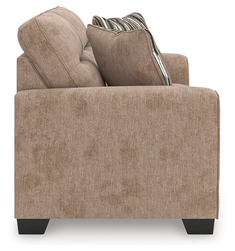 Olten Mocha Loveseat by Ashley at Eve Furniture