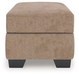 Olten Mocha Ottoman by Ashley at Eve Furniture