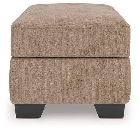 Olten Mocha Ottoman by Ashley at Eve Furniture