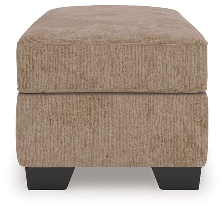 Olten Mocha Ottoman by Ashley at Eve Furniture