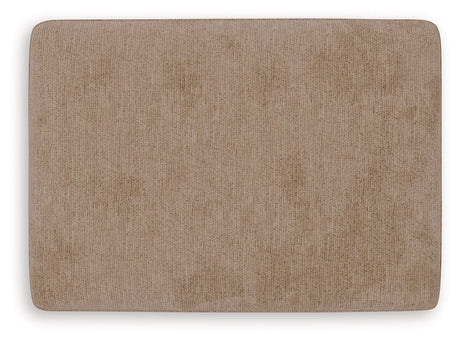 Olten Mocha Ottoman by Ashley at Eve Furniture