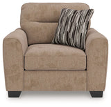 Olten Mocha Oversized Chair by Ashley at Eve Furniture