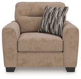 Olten Mocha Oversized Chair by Ashley at Eve Furniture