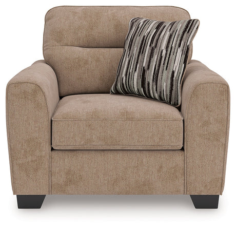 Olten Mocha Oversized Chair by Ashley at Eve Furniture