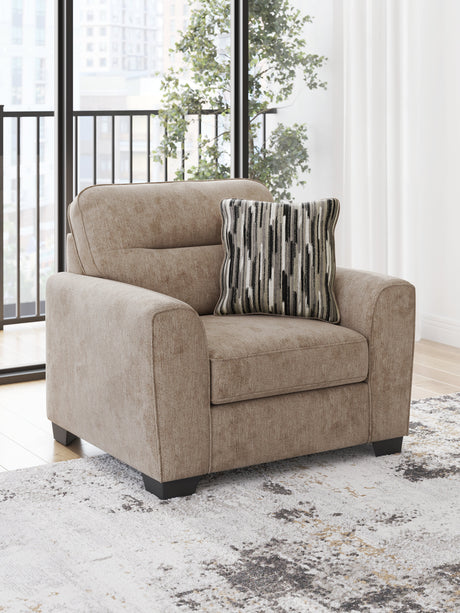 Olten Mocha Oversized Chair by Ashley at Eve Furniture