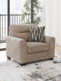 Olten Mocha Oversized Chair by Ashley at Eve Furniture