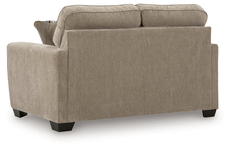 Olten Mocha Sofa and Loveseat by Ashley at Eve Furniture