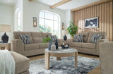 Olten Mocha Sofa and Loveseat by Ashley at Eve Furniture