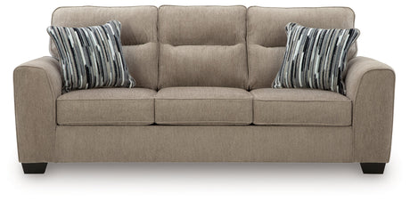 Olten Mocha Sofa and Loveseat by Ashley at Eve Furniture