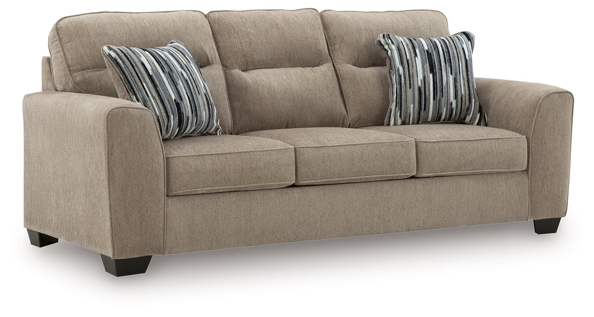 Olten Mocha Sofa and Loveseat by Ashley at Eve Furniture