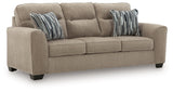Olten Mocha Sofa and Loveseat by Ashley at Eve Furniture