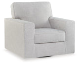 Olwenburg Taupe Swivel Accent Chair by Ashley at Eve Furniture