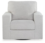 Olwenburg Taupe Swivel Accent Chair by Ashley at Eve Furniture