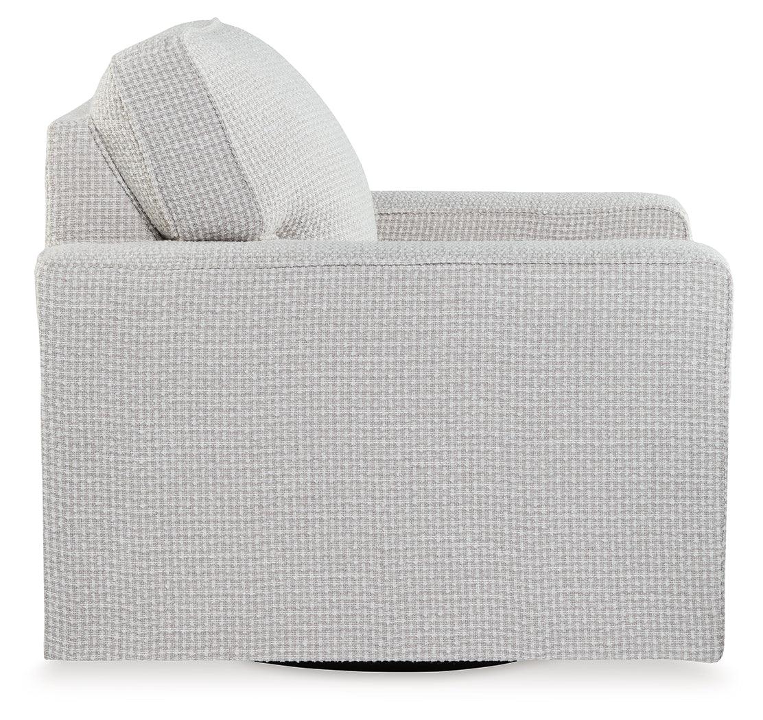 Olwenburg Taupe Swivel Accent Chair by Ashley at Eve Furniture