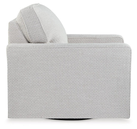 Olwenburg Taupe Swivel Accent Chair by Ashley at Eve Furniture