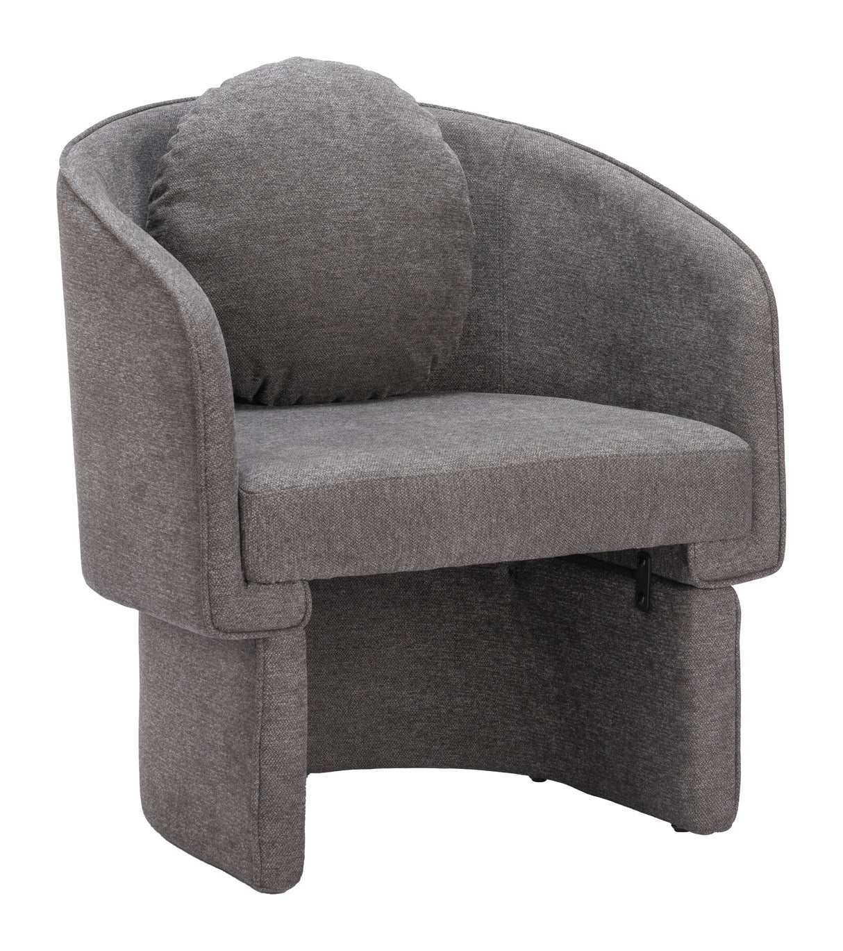 Olya Truffle Gray Accent Chair by Zuomod at Eve Furniture