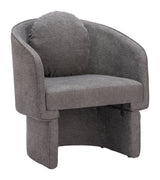 Olya Truffle Gray Accent Chair by Zuomod at Eve Furniture