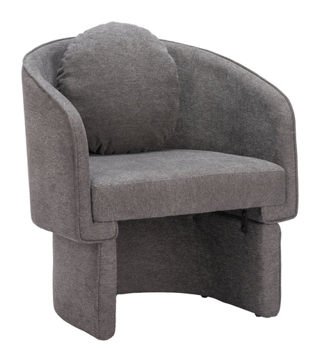 Olya Truffle Gray Accent Chair by Zuomod at Eve Furniture