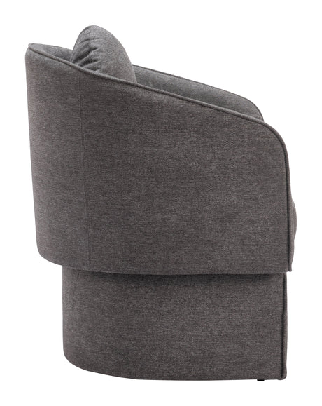 Olya Truffle Gray Accent Chair by Zuomod at Eve Furniture