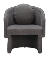Olya Truffle Gray Accent Chair by Zuomod at Eve Furniture