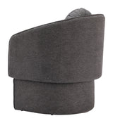Olya Truffle Gray Accent Chair by Zuomod at Eve Furniture