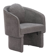 Olya Truffle Gray Accent Chair by Zuomod at Eve Furniture