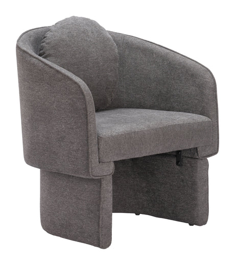 Olya Truffle Gray Accent Chair by Zuomod at Eve Furniture