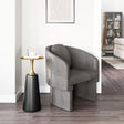 Olya Truffle Gray Accent Chair by Zuomod at Eve Furniture