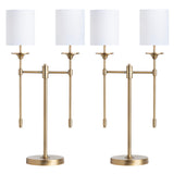 Olympia Gold Double Table Lamp (Set of 2) by Crestview at Eve Furniture