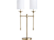 Olympia Gold Double Table Lamp (Set of 2) by Crestview at Eve Furniture