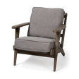 Olympus II Flint Gray Fabric Covered Wooden Frame Accent Chair by Mercana at Eve Furniture