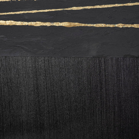 OM-Gold Lines by Studio M a handmade Original Framed Artwork under Glass by Mercana at Eve Furniture