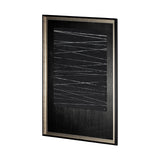 OM-Silver Lines by Studio M a handmade Original Framed Artwork under Glass by Mercana at Eve Furniture