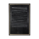 OM-Silver Lines by Studio M a handmade Original Framed Artwork under Glass by Mercana at Eve Furniture