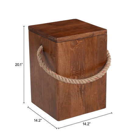 Omaga Walnut Storage Side Table by Zuomod at Eve Furniture