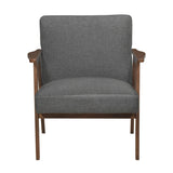 Omara Dark Gray Accent Chair by Homelegance at Eve Furniture