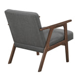Omara Dark Gray Accent Chair by Homelegance at Eve Furniture