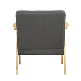 Omara Dark Gray Accent Chair by Homelegance at Eve Furniture