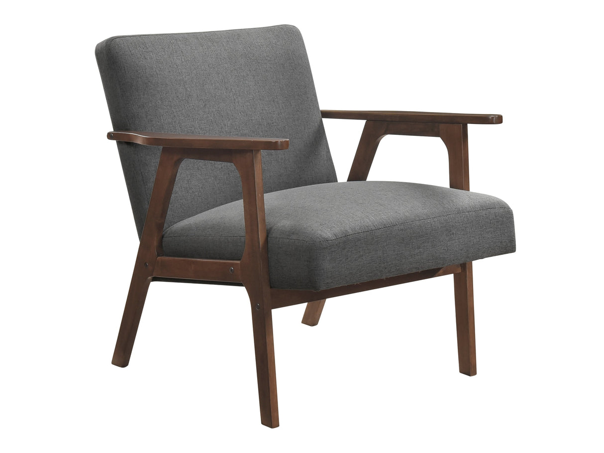 Omara Dark Gray Accent Chair by Homelegance at Eve Furniture