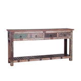 Console Table 71" in Reclaimed Boatwood