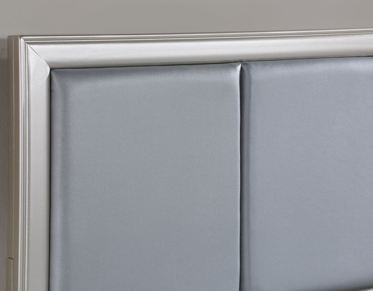 Omni Champagne/Gray Bedroom Set by Steve Silver at Eve Furniture