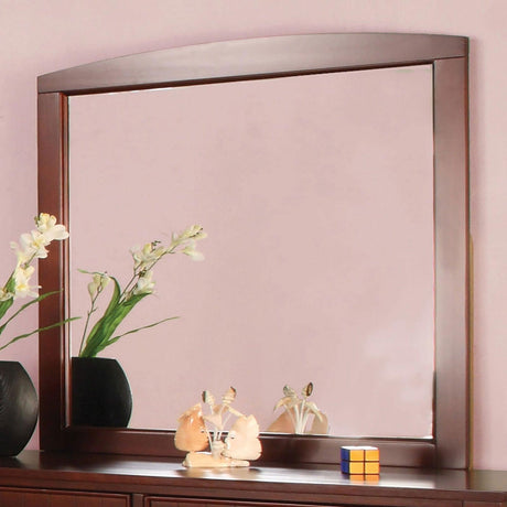 Omnus Cherry Mirror by Furniture of America at Eve Furniture