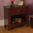 Omnus Cherry Night Stand by Furniture of America at Eve Furniture
